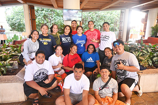 Young Ambassadors at Hale Koa buffet