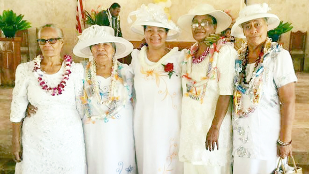 Mothers at CCCAS church in Faleasao Manu'a