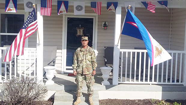 CW4 Samitioata S. Roberts celebrating Flag Day 2019
