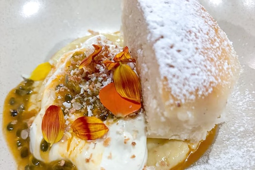 A desert creation by Chef Selau Mailata