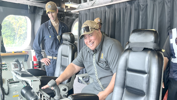 Chief of Staff Loa on the USS Omaha