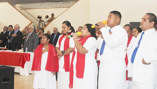 Members of the CCCAS Poloa choir