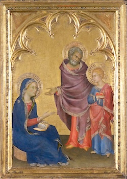 Painting of a young Christ by by Simone Martini 