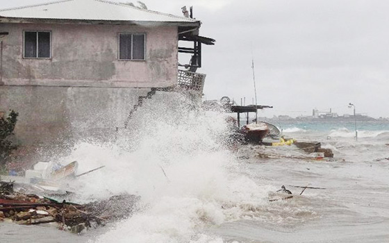  An unseasonable storm hit the Marshall Islands in July 2015