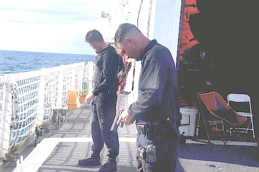 Coast Guard Cutter Harriet Lane officers
