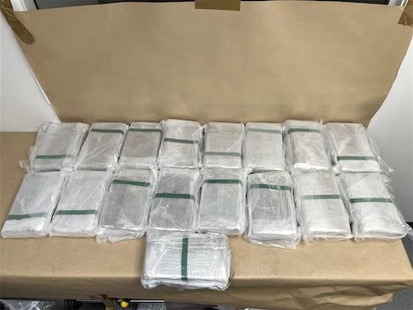 COCAINE FOUND ON HAWAIIAN AIRLINES FLIGHT