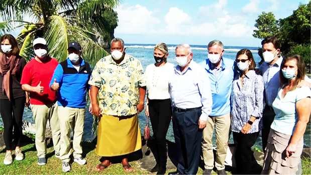 Gov. Lemanu Peleti Mauga with the CODEL