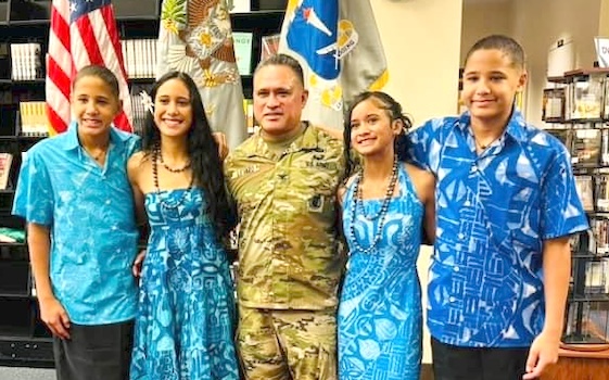 COL Le’iato and his wife Rima have four children