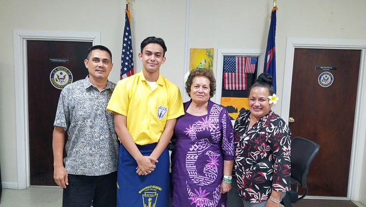 Congratulations to Ben Schuster and his proud parents!