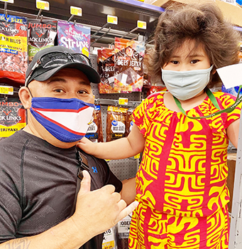 Nina Luaifoa and her dad Ralph Luaifoa