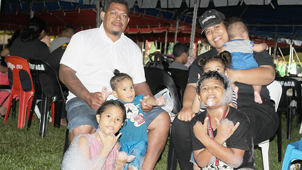 A family enjoying the Music Festival