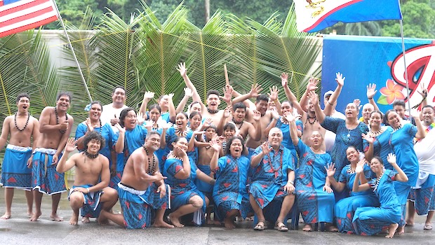 Vailoatai AOG Youth welcome cruise ship