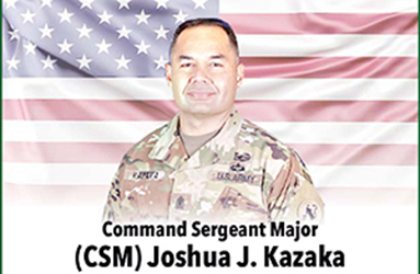 Command Sergeant Major Joshua J. Kazaka