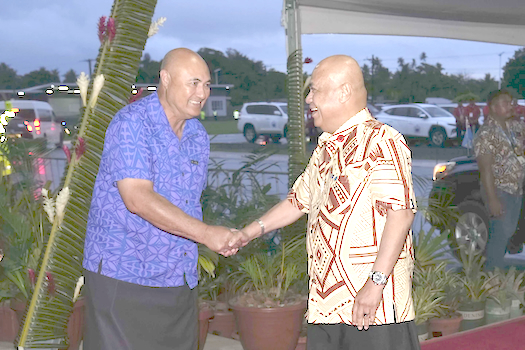 Deputy Prime Minister Tuala Iosefo Ponifasio and Prime Minister of Tuvalu Feleti Teo