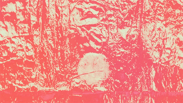 A detail from Léuli Eshrāghi's digital work AOAULI at ACCA Open