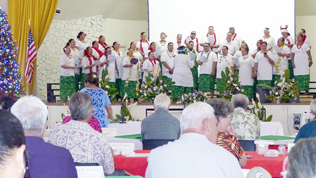 DHSS choir at Lee Auditorium during cabinet meeting