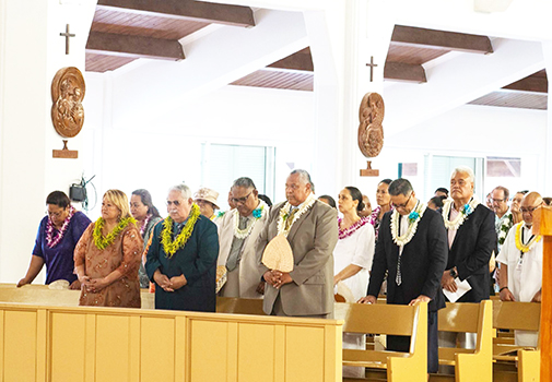 ASG officials at church service