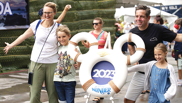 Disney Wonder cruise ship passengers