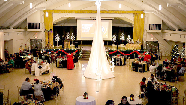 Dept. of Commerce staff at their Christmas party