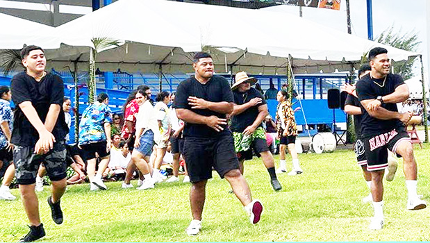 Dancing at the DOE back to school extravaganza