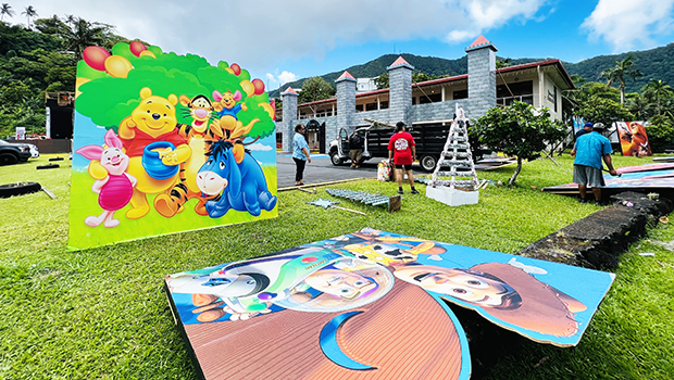 Once Upon  A Christmas display at DOE building
