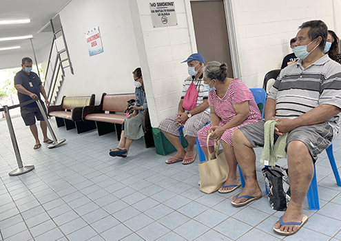 Waiting at the Tafuna Health Center