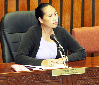 Director of Public Works Faleosina Voigt