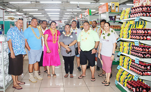 Pitovaomanaia Mayday Cin with Am Samoa delegation to the Samoa talks earlier this year.