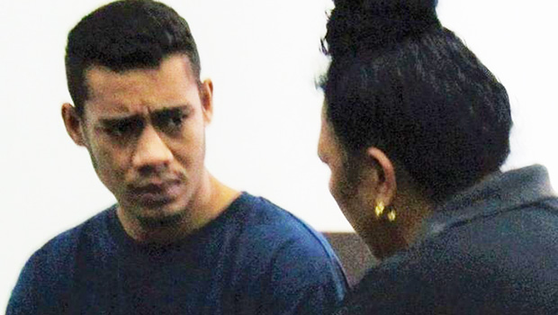  Aniseko Vaelei listening to his mother in court