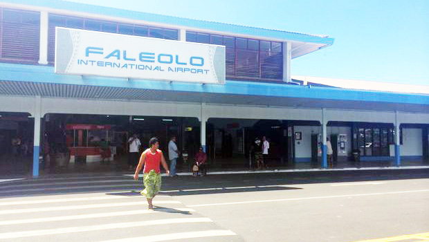 Faleolo Airport, Apia, Samoa.