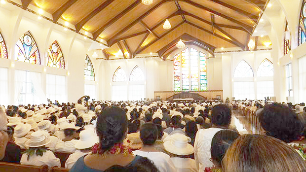 Malua Jubilee church temple dedication.