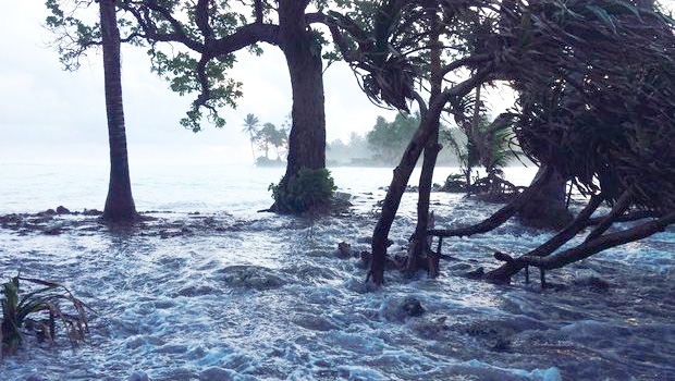 High tides in the Marshall Islands.
