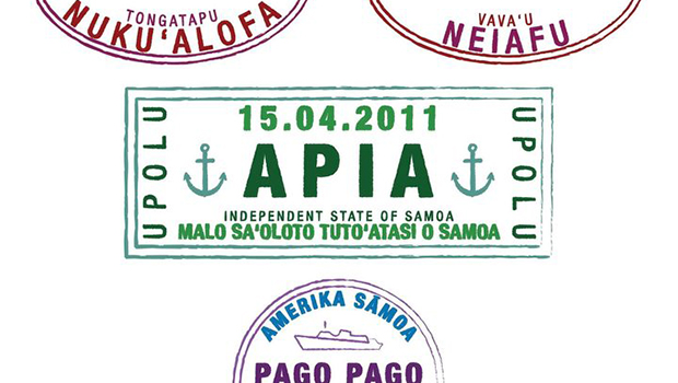 graphic of passport stamps