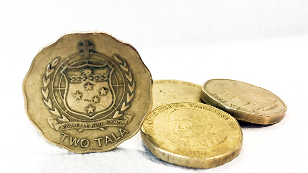 Samoa 2 tala coins