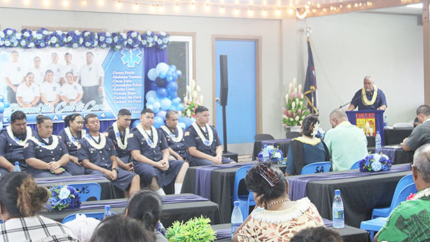 EMT graduates at their ceremony this past Saturday
