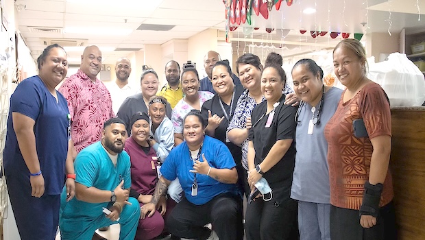 Essential workers at LBJ hospital