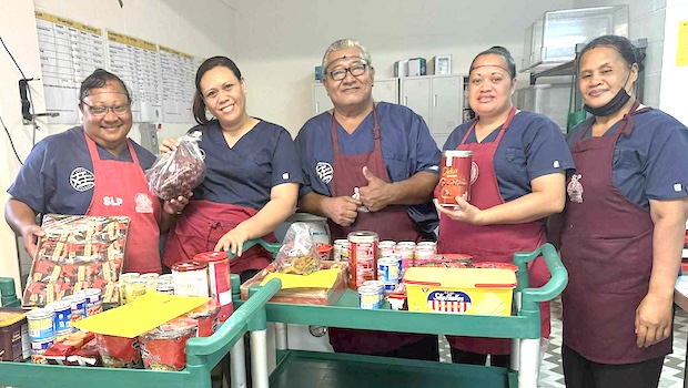 Fagaitua High School Cooks, Custodians, and SRO staff