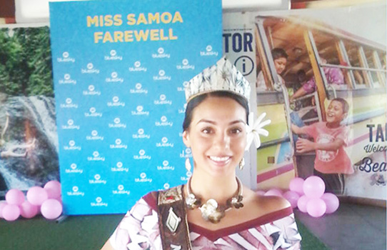 Reigning Miss Samoa beauty queen Sonia Piva