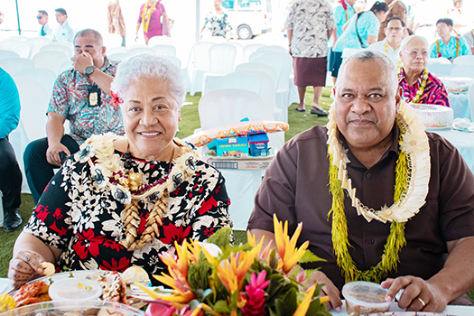  Prime Minister Fiame Naomi Mata’afa and Governor Lemanu P.S. Mauga