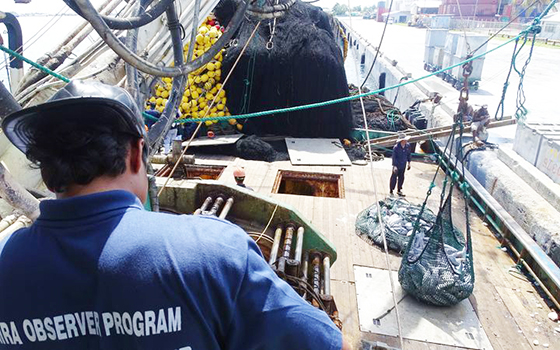 A fishing observer in Marshall Islands