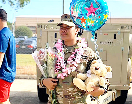 Newly promoted Sergeant Janice Leaso Fiso 
