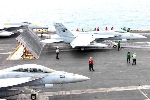 Sailors conduct flight operations