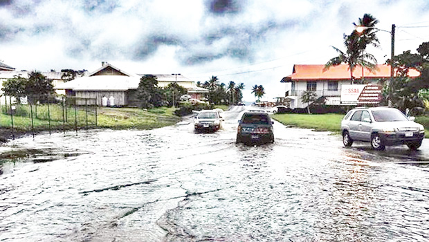 Flooding near Cost U Less