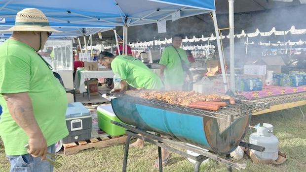 Food stall at  Flag Day Flea Market 