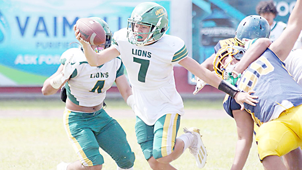 Leone Lions quarterback, Isaiah Elisara