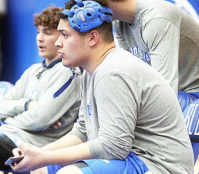 Buena High’s Manaia Fruean, who wrestles in the 285-pound weight class.