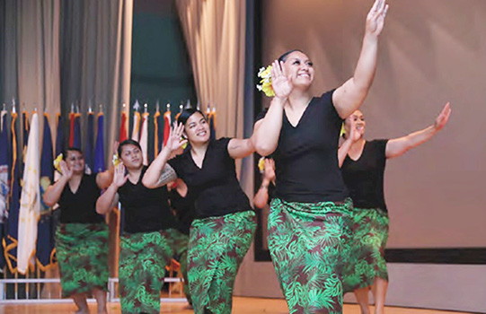 The 3rd Infantry Division island dancers