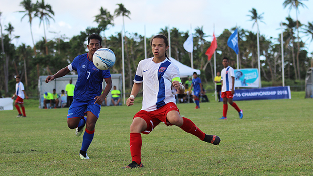 American Samoa’s captain Gabriel Taumua