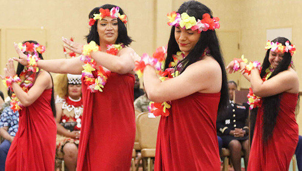 Marne Soldiers of Asian and Pacific heritage dancing