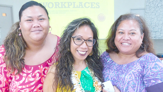 Glory Gervacio Saure, (middle) director of the Honolulu office of the U.S. Equal Employment Opportunity Commission